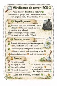 Vânătoare de comori ECO la școala noastră!