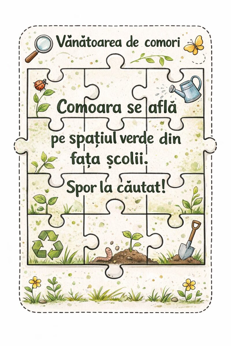Vânătoare de comori ECO la școala noastră!